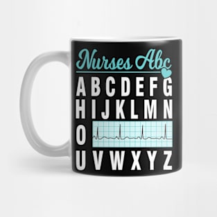 Nurse EKG Heartbeat PQRST Mug